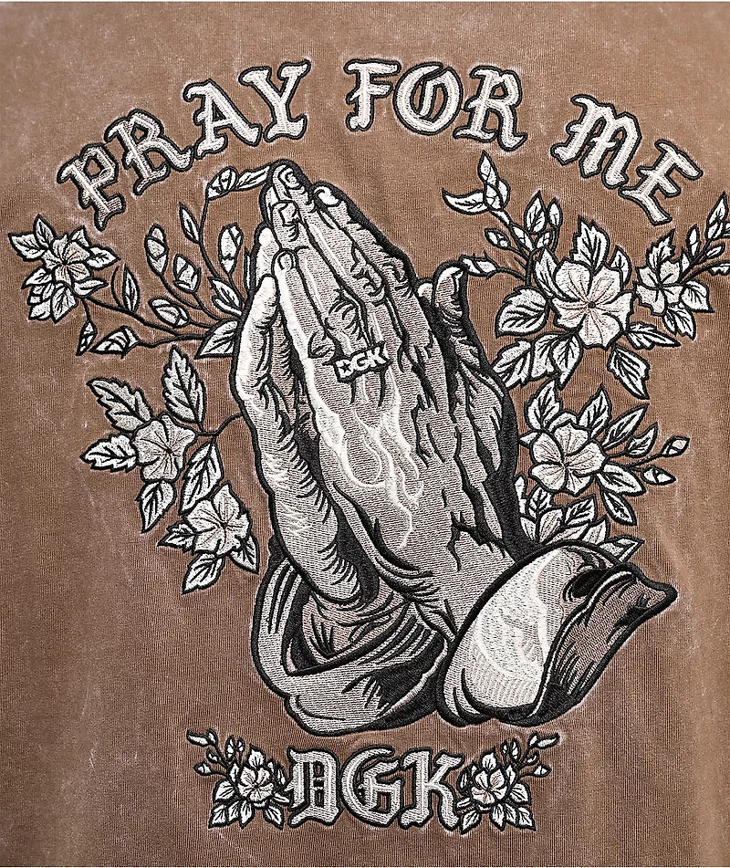 DGK Saint Light Brown Wash Boxy T-Shirt