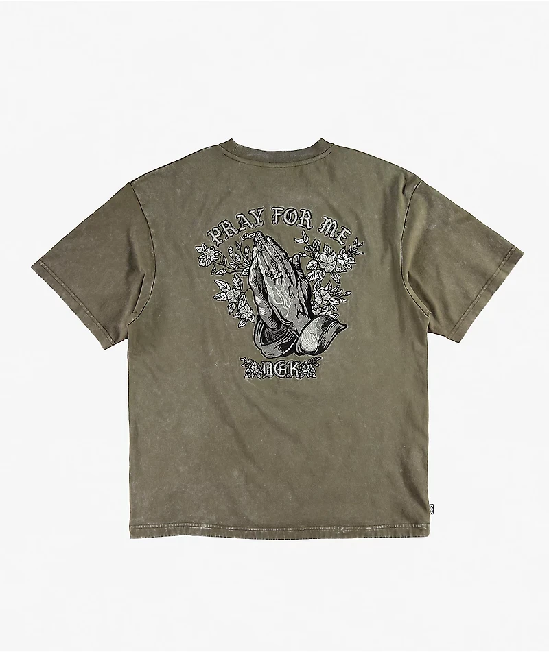 DGK Saint Light Brown Wash Boxy T-Shirt