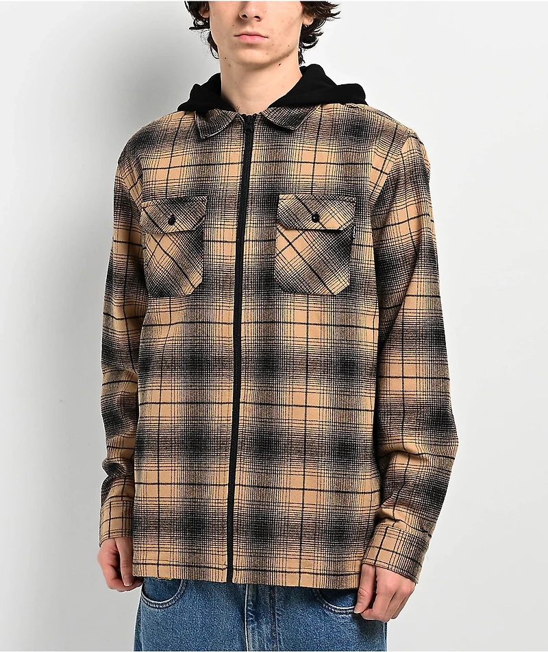 DGK Saint Tan Hooded Flannel Shirt