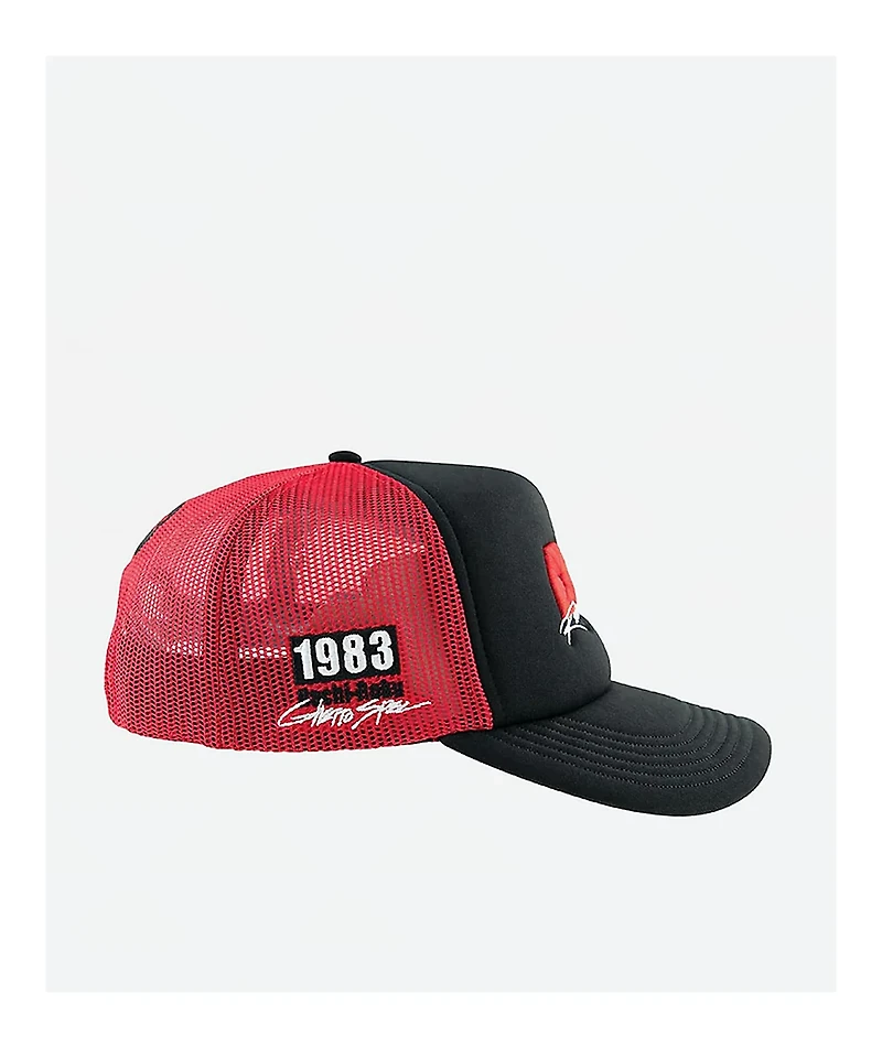 DGK Sakura Black & Red Trucker Hat