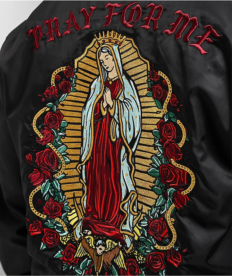 DGK Santa Maria Black & Red Varsity Jacket