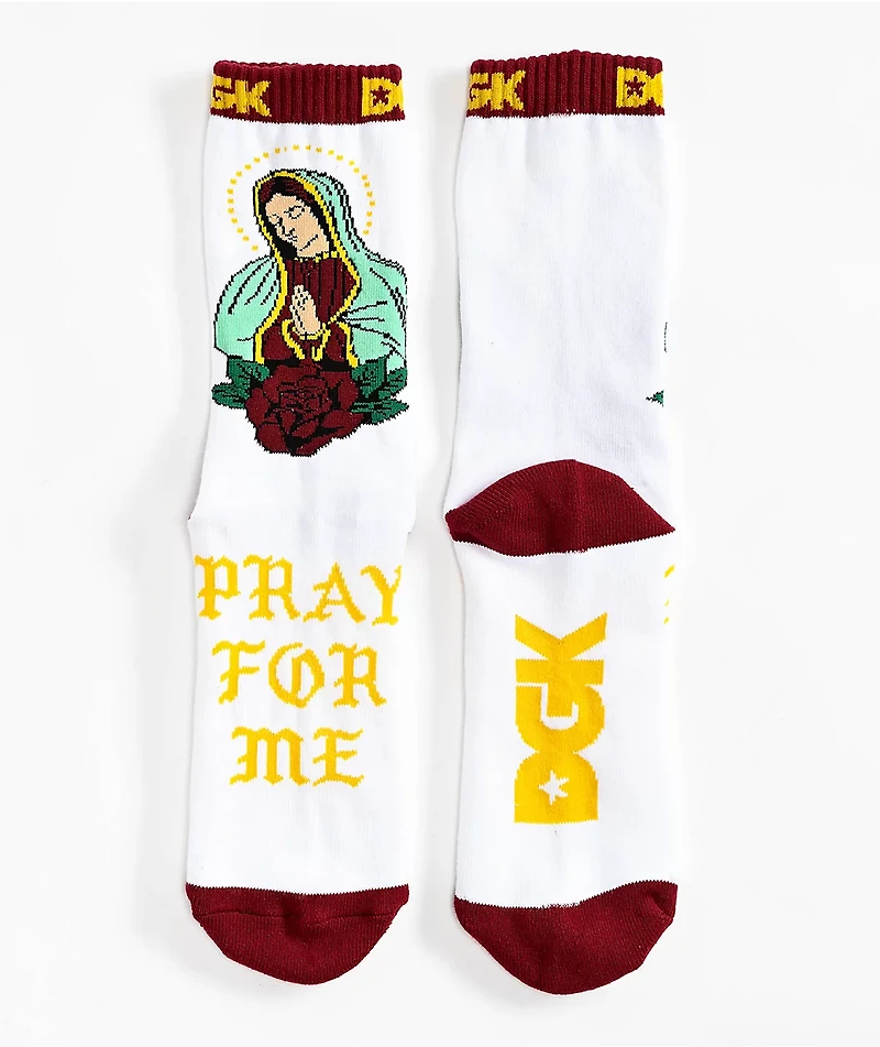 DGK Santa Maria White Crew Socks