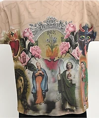 DGK Shrine Tan Wash Boxy T-Shirt