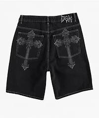 DGK Sovereign Black Wash Denim Shorts