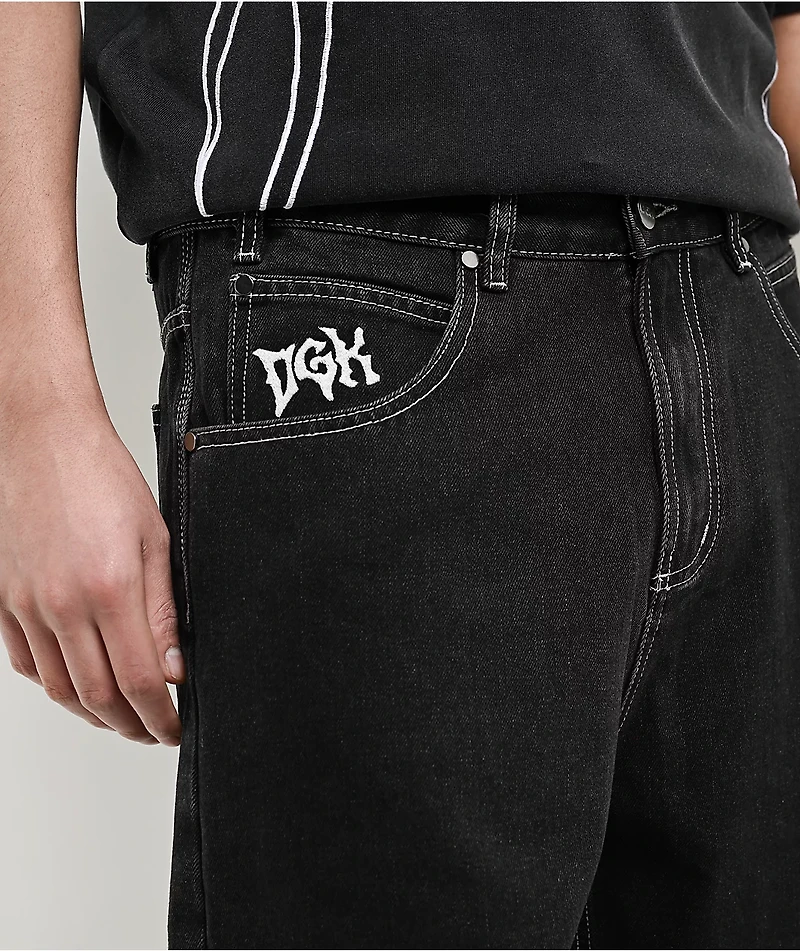 DGK Sovereign Black Wash Denim Shorts