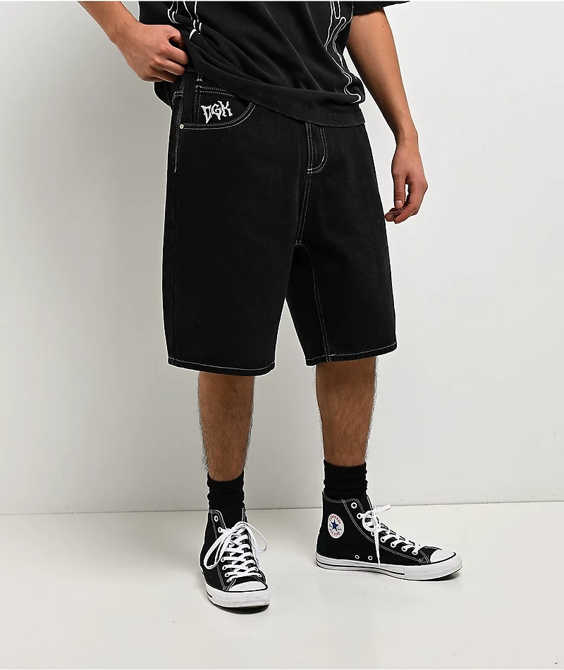 DGK Sovereign Black Wash Denim Shorts