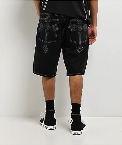 DGK Sovereign Black Wash Denim Shorts