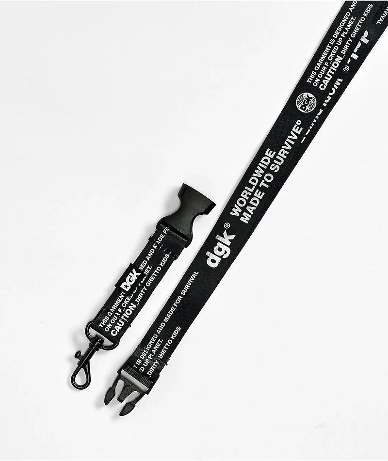 DGK Survival Black Lanyard