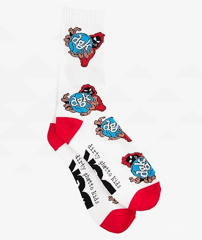 DGK Take Over White Crew Socks