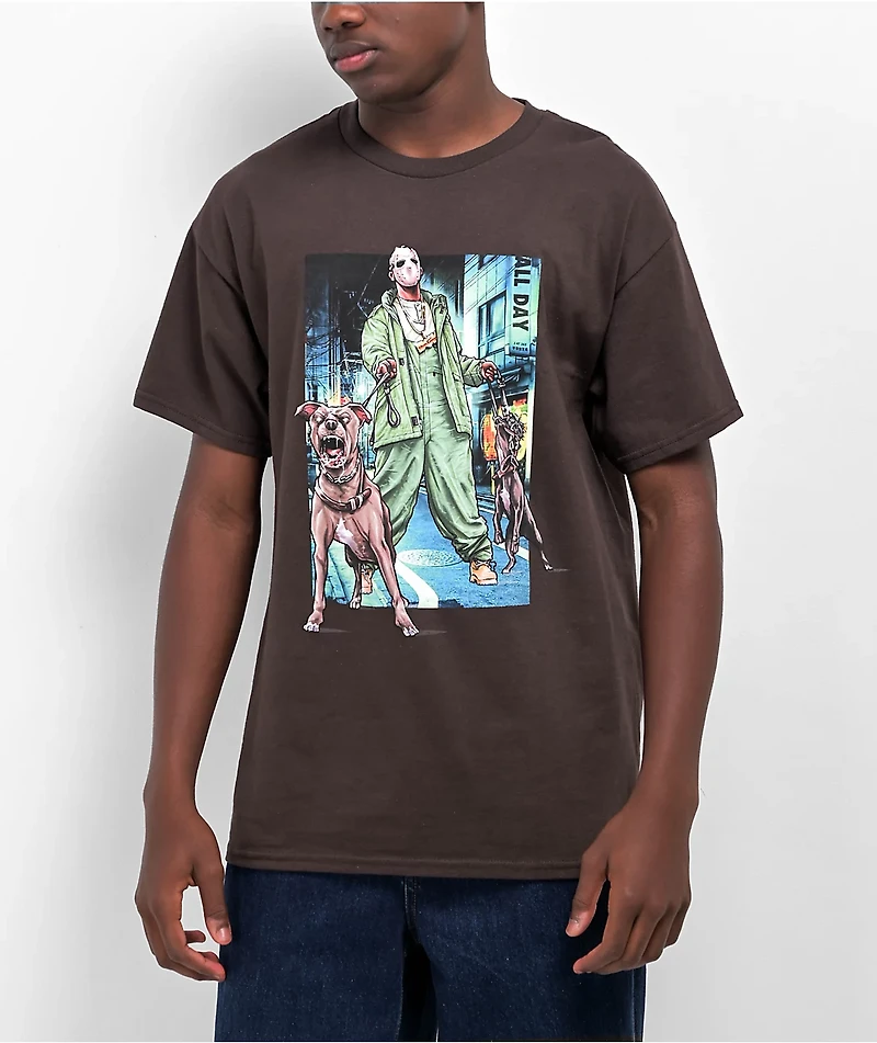DGK Thieves Brown T-Shirt