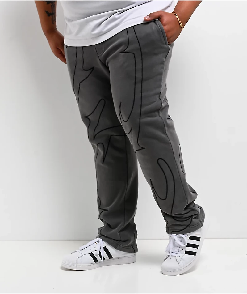 DGK Thorn Black Wash Sweatpants