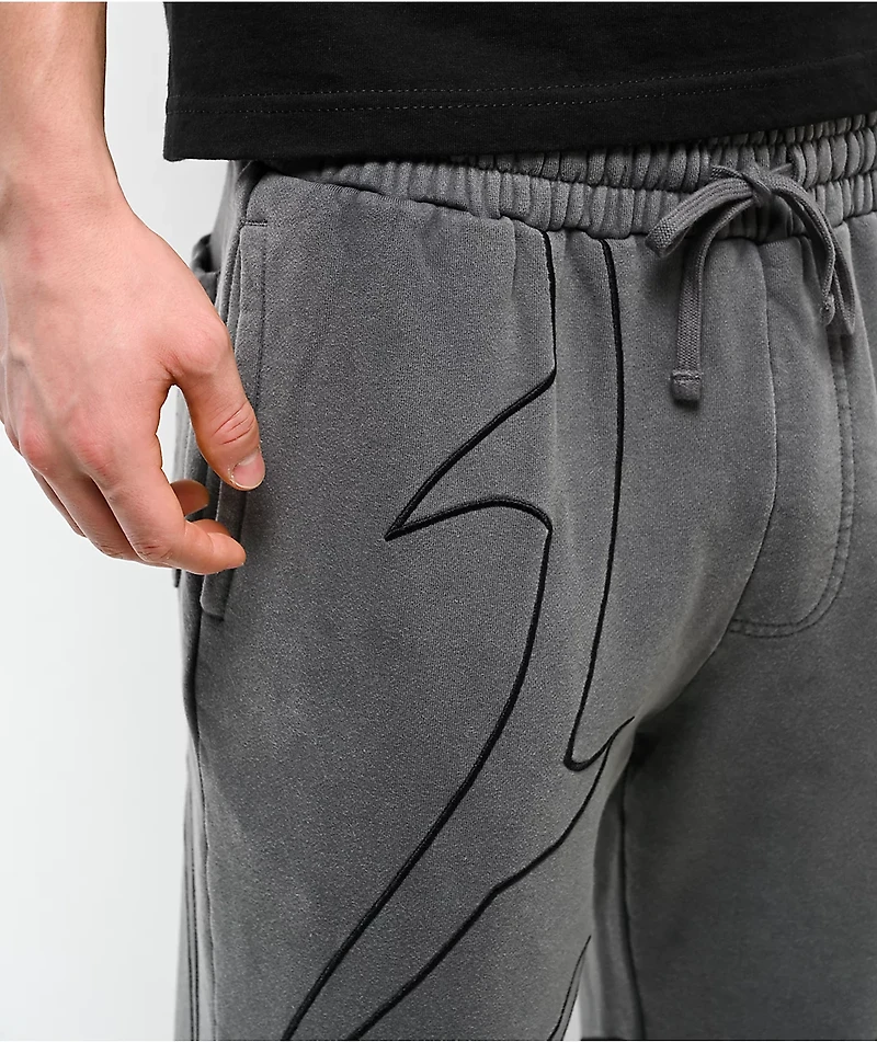 DGK Thorn Black Wash Sweatpants