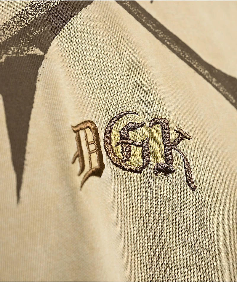DGK Thorn Light Brown Wash Boxy T-Shirt