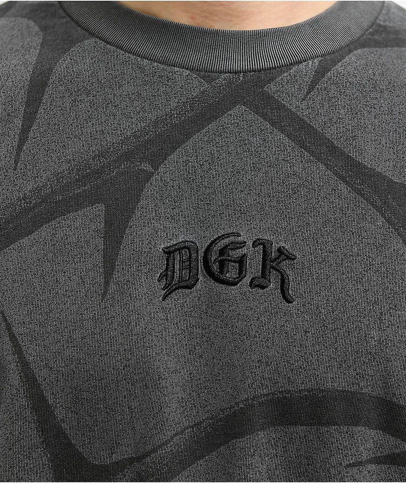 DGK Thorns Heavyweight Washed Black T-Shirt