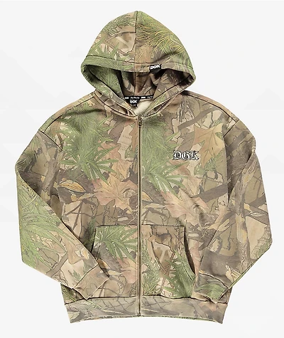 DGK Timber Camo Wash Zip Hoodie