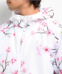 DGK Tranquil White Zip Windbreaker Jacket