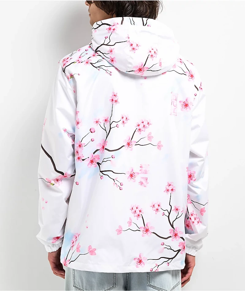 DGK Tranquil White Zip Windbreaker Jacket