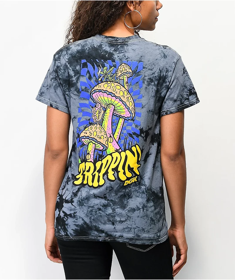 DGK Trippin' Black Tie Dye T-Shirt