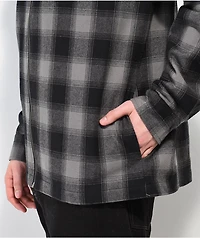 DGK Undisputed Black Hooded Flannel Jacket