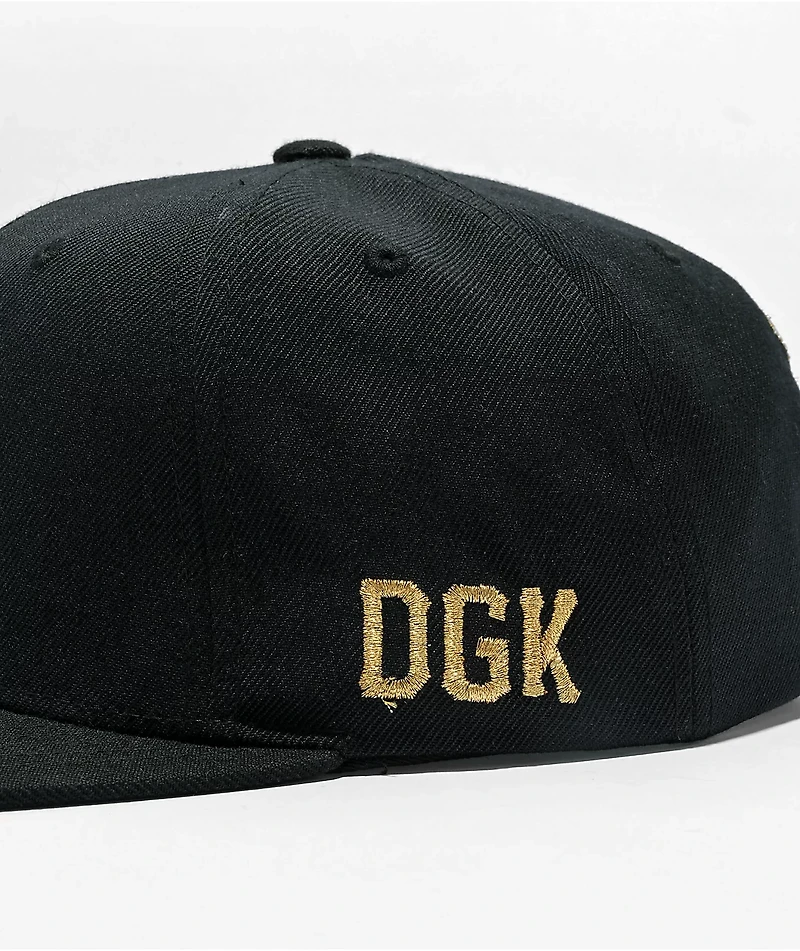 DGK Unseen Black Snapback Hat