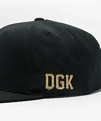 DGK Unseen Black Snapback Hat