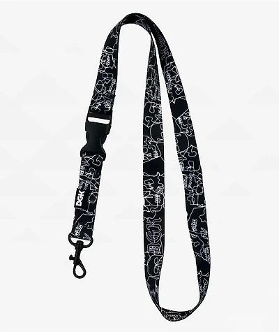DGK Vault Black Lanyard