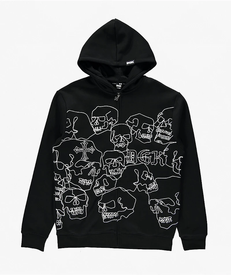 DGK Vault Black Zip Hoodie