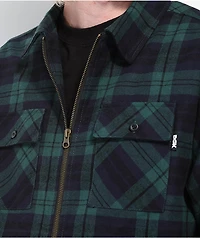 DGK Virtue Navy & Green Flannel Shacket