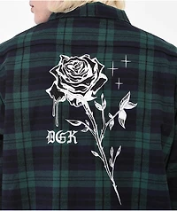 DGK Virtue Navy & Green Flannel Shacket