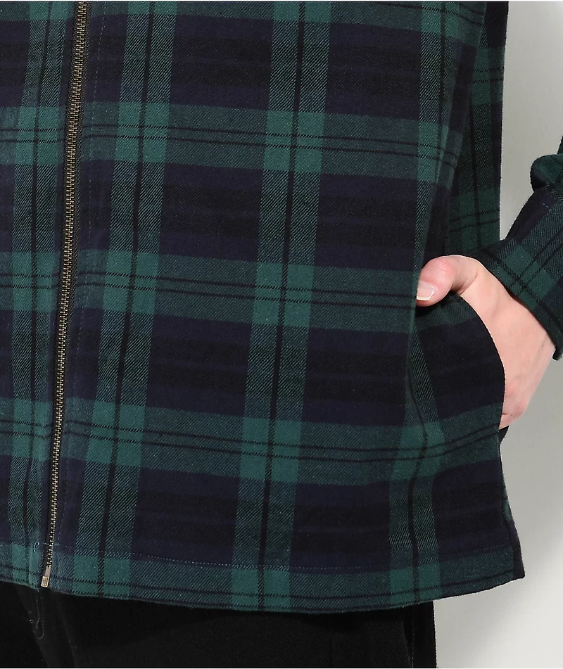 DGK Virtue Navy & Green Flannel Shacket