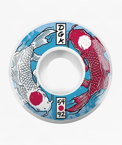 DGK Yin Yang 54mm 92a White Cruiser Skateboard Wheels