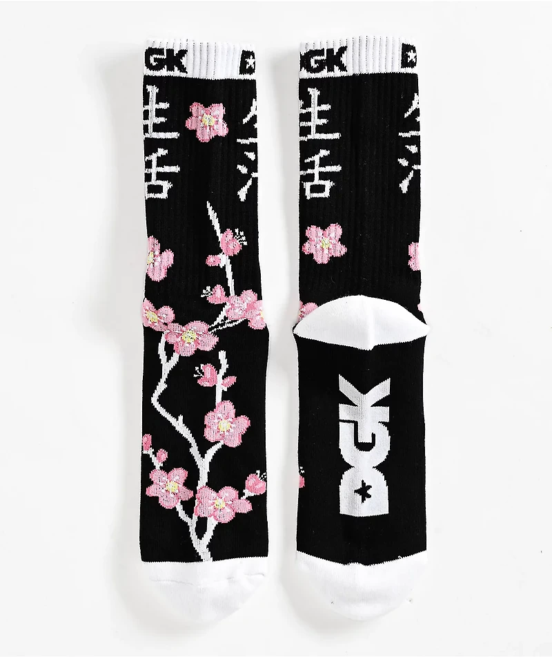DGK Zen Black Crew Socks