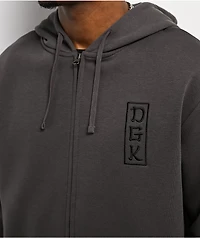 DGK Zen Charcoal Zip Hoodie