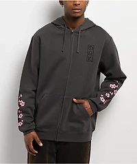 DGK Zen Charcoal Zip Hoodie