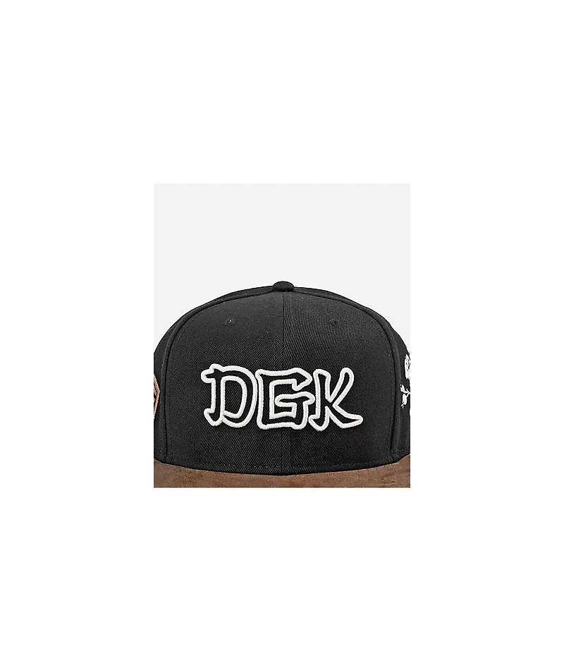DGK Zion Black & Brown Snapback Hat