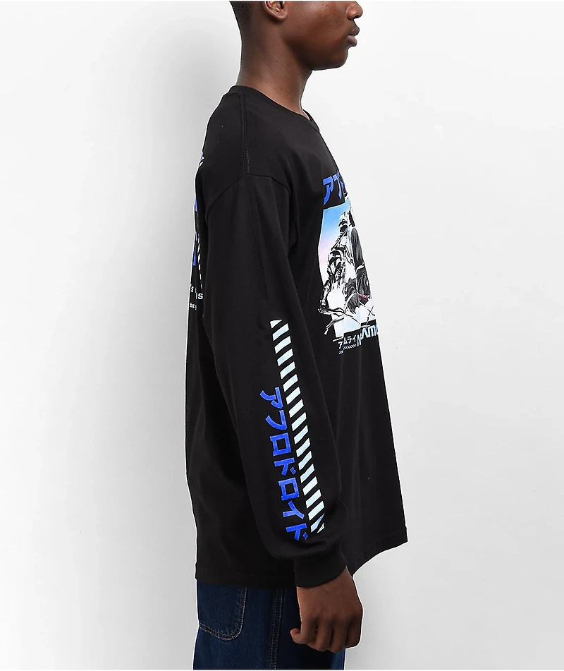 DGK x Afro Samurai Droid Black Long Sleeve T-Shirt