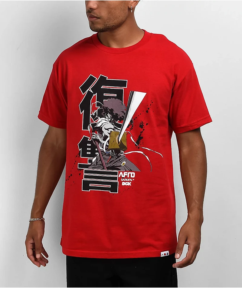 DGK x Afro Samurai Red T-Shirt