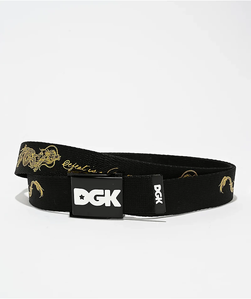 DGK x Bruce Lee Balance Black Web Belt