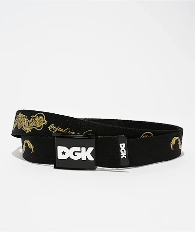 DGK x Bruce Lee Balance Black Web Belt