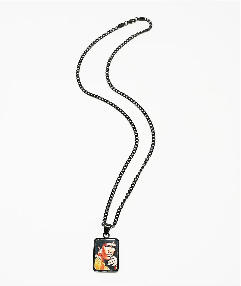 DGK x Bruce Lee Dragon Lenticular 22" Black Chain Necklace