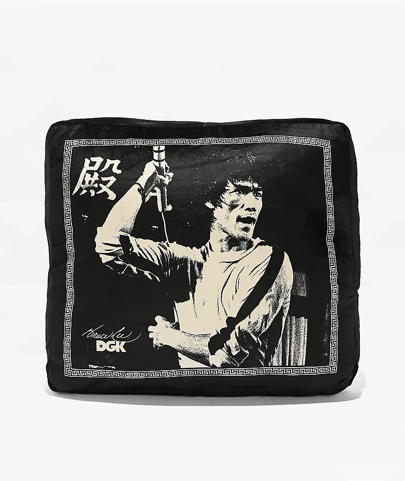 DGK x Bruce Lee Impact Black Pillow