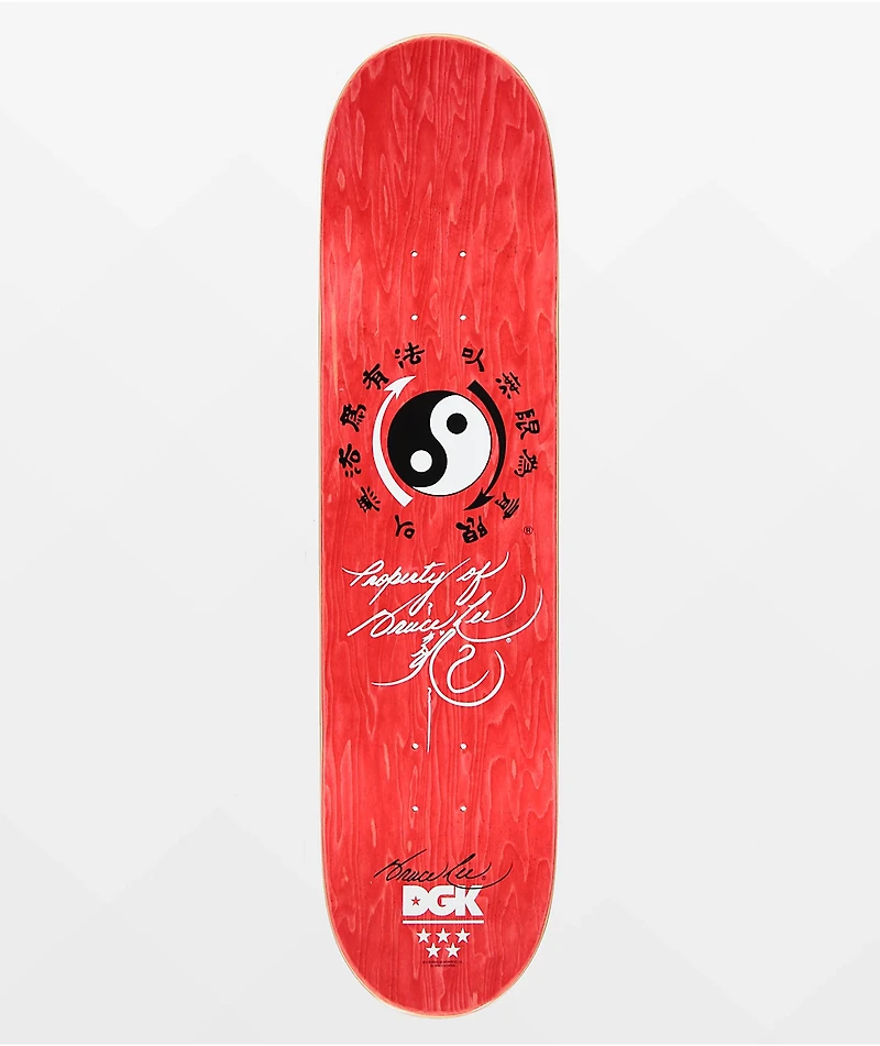 DGK x Bruce Lee Lenticular Golden Dragon 8" Skateboard Deck