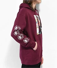 DGK x Bruce Lee Like Echo Burgundy Hoodie
