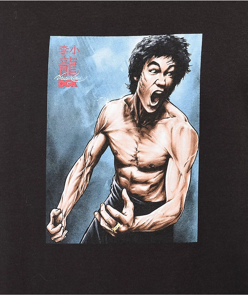 DGK x Bruce Lee No Way As Black Long Sleeve T-Shirt