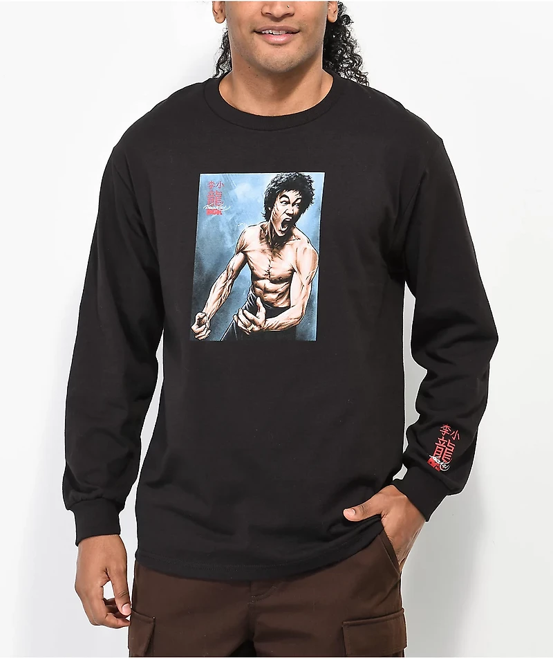 DGK x Bruce Lee No Way As Black Long Sleeve T-Shirt