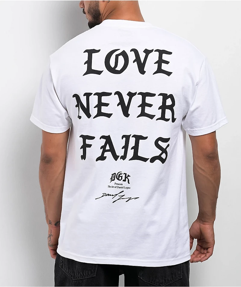 DGK x Godfitti No Lores White T-Shirt
