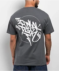 DGK x Ironlak® Hands Off Charcoal T-Shirt