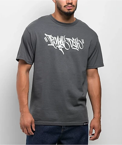 DGK x Ironlak® Hands Off Charcoal T-Shirt