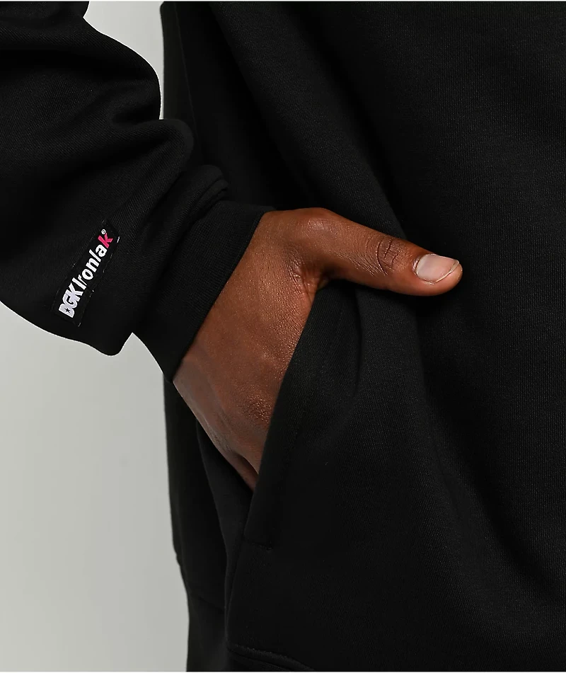 DGK x Ironlak Tag Black Zip Hoodie