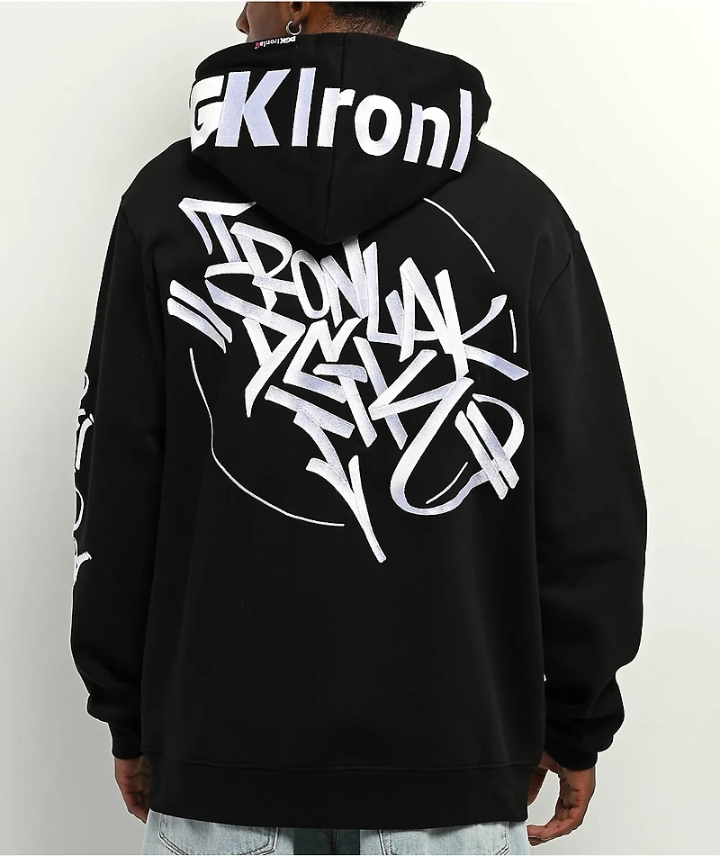 DGK x Ironlak Tag Black Zip Hoodie